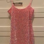 Lucy in the Sky Pink Sparkly Bodycon Dress BRAND NEW Photo 1