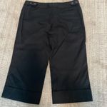 White House | Black Market NWT  black wide leg cropped dress pants sz 12 Photo 3