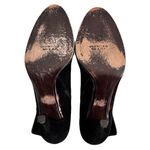 Stuart Weitzman  ‘Lithe’ Black Suede Patent Tortoise Trim Heeled Boots, Size 8.5 Photo 6