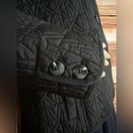 Michael Kors NWT Women Quilted Spring Fall Light Jacket Black Lrg Monogram Logo Photo 1