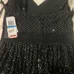 Macy's Black Sequin Dress Photo 2