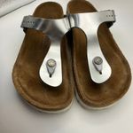 Birkenstock  Mayari‎ Silver Thong Sandals EU 38 US 7 Narrow Width Comfort Slides Photo 1