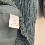 Maven West  Green Ribbed Tie Front Mini Dress Photo 4