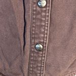 Carhartt Rare Vintage  brown canvas flannel lined shirt jacket Photo 2