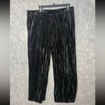 Chelsea and Violet C&V Chelsea & Violet Women XL crushed black velvet culotte wide leg pants NWT Photo 3