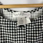 Tilly's White Fawn Black & White Square Plaid Button Front Mini Dress M Photo 3