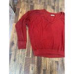 We The Free  waffle knit long sleeve size medium red Photo 1
