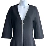 Alexis Dominique Black Wool Mini zip up Dress Size XS Photo 5