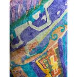 Jantzen Cazimi one piece swimsuit pastel abstract print high cut Photo 2