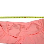 Ruffled Tiered Peach Halter Swim Top Swimsuit sz Small Orange Photo 4