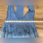 Free People  Kissed By The Waves Mini Dress Medium Blue‎ size medium Photo 5