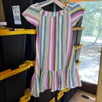 Marine layer Shirley Stripe Off Shoulder Cotton Minidress Bold Multi Sz Medium Photo 13
