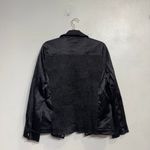 Susan Graver  Style Black Satin Ruched Back Jacket Sz M Photo 9