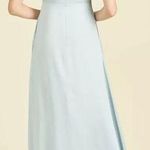 Sachin and Babi Alli Gown Ice Blue Maxi Dress Size 8 Gold Photo 1