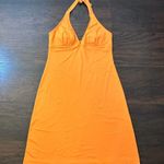 Tommy Bahama  orange halter mini dress size S Photo 4