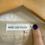 Avec Les Filles  Button-up Crop Vest In Cream Size M Photo 3