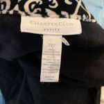Charter Club Woman Black & White Floral Velour Quilted Vest Size Petite 2 Photo 4