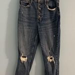 abercrombie & fitch ultra high rise mom jeans dark wash size US 6/28 Photo 0