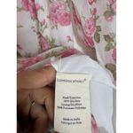 Love Shack Fancy  Popover Floral Silk Mini Dress Size Small Pink Long Sleeve Photo 6