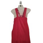 Commense Halter Neck Twist Front Maxi Dress Plisse Sleeveless Pink Size Small Photo 5