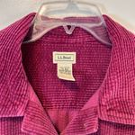 'L.L.Bean Comfort Corduroy Relaxed Shirt Long Sleeve Rich Burgundy Women’s XL Red Photo 2