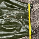 Majorelle Women’s Size S Olive Green Clive Faux Leather Button Front Pants Photo 8
