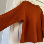 Chico's Chico’s Black Label 100% Cashmere Sweater Rust Orange Boxy Cropped size 1 medium Photo 0