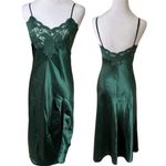 Victoria's Secret VINTAGE ‎ 90'S Y2K EMERALD JEWEL TONE SLIP MIDI DRESS X SMALL Photo 2