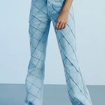 PacSun  Womens 27 Light Blue Pintuck High Waisted Bootcut Jeans Photo 0