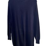 π€ Semantiks Nordstrom Long Black Sweater/Tunic/Top, Silk Neck Tie, Plus Photo 6