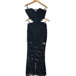 Rococo Sand NWT Eliza Black Lace Cutout Maxi Dress Size M | Evening Gala Formal Size M Photo 3