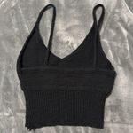 Debut Black Knit Crop Top- BRAND Photo 1