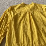 J.Crew  Embroidered Blouse Frilled Ruffled Shirt Tunic Yellow Size 2 Like NEW Photo 11
