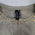 Marciano NWOT  Mini Dress Womens XS Bandage Studded Bodycon Olive Green Cocktail Photo 2