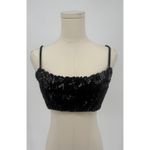 Nookie  Cascade Sequin Crop Top Black Size Large NWT Photo 1
