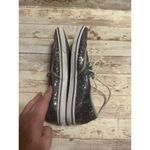 Vans  Silver Sequin Lace Up Sneakers Women's Size 7 Blingy Shoes Photo 5