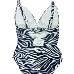 Anne cole $110 V-Neck Shirred One-Piece Swimsuit 14 L Photo 4