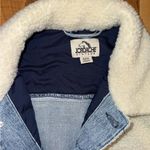 Jordache  vintage Sherpa‎ detail Denim Jacket women size small, spring, fall Photo 2