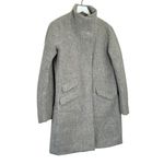 J.Crew  Italian Stadium Cloth Wool Coat by Nello Gori Gray Size 2 Photo 5