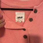 Aerie  Barbie Pink Oversized 100% Cotton Button Up Sweater Loungewear Size S Photo 1