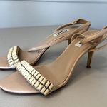 Dune London  Leather Crystal Embellishments Sandal Strappy Tan Size 39/8.5 Photo 5