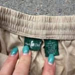 Hunt Club Vintage Linen Cotton Cream Beige Elastic Waist Casual Pants Slacks MED Photo 2