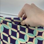 LuLaRoe  Blue Purple geometric maxi Skirt M Casual stretchy travel Photo 4