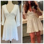 Lulus NWOT In the Meadow White Embroidered Backless Mini Dress Photo 1