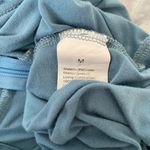 Women M sleeveless wide leg Flowy jumpsuit w/tie belt blue Size M Photo 4