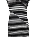 Weston Dress Black White Polka Dot Print Sleeveless Party Cocktail Size Small Photo 0