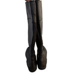 Arturo Chiang Black Leather Riding Knee High Boots Womens 8.5 MW Side Zip Photo 2