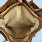 Jennifer Alfano Women’s brown leather shoulder purse 10x14x3.5" 8" handle Photo 7