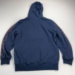 True Religion  Blue Rose Gold Crystal Box Boyfriend Zip Hoodie Sweatshirt Size M Photo 6