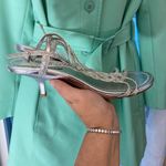 Unlisted Kenneth Cole Silver sparkly beaded sandals w diamanté details 10 Photo 0